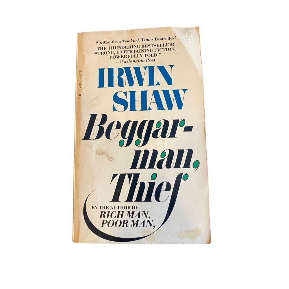 Beggarman Thief By Irvin Shaw Paperback Book Novel 1977